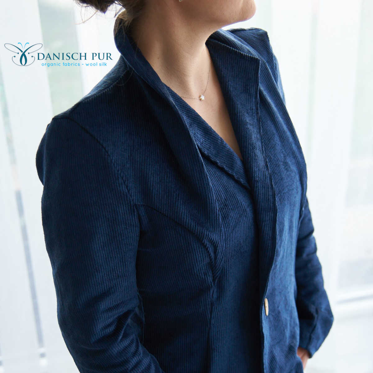 Webware Hanf Lyocell CORD - Cord Königsblau (55% Hanf-45% TENCEL™ Lyocell)