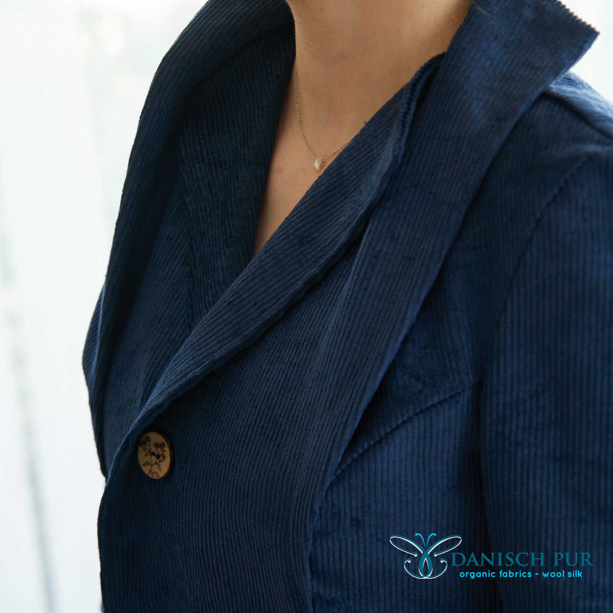 Webware Hanf Lyocell CORD - Cord Königsblau (55% Hanf-45% TENCEL™ Lyocell)