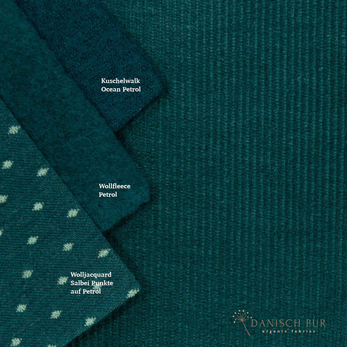 Webware Hanf Lyocell Cord Petrolgrün (55% Hanf-45% TENCEL™ Lyocell)