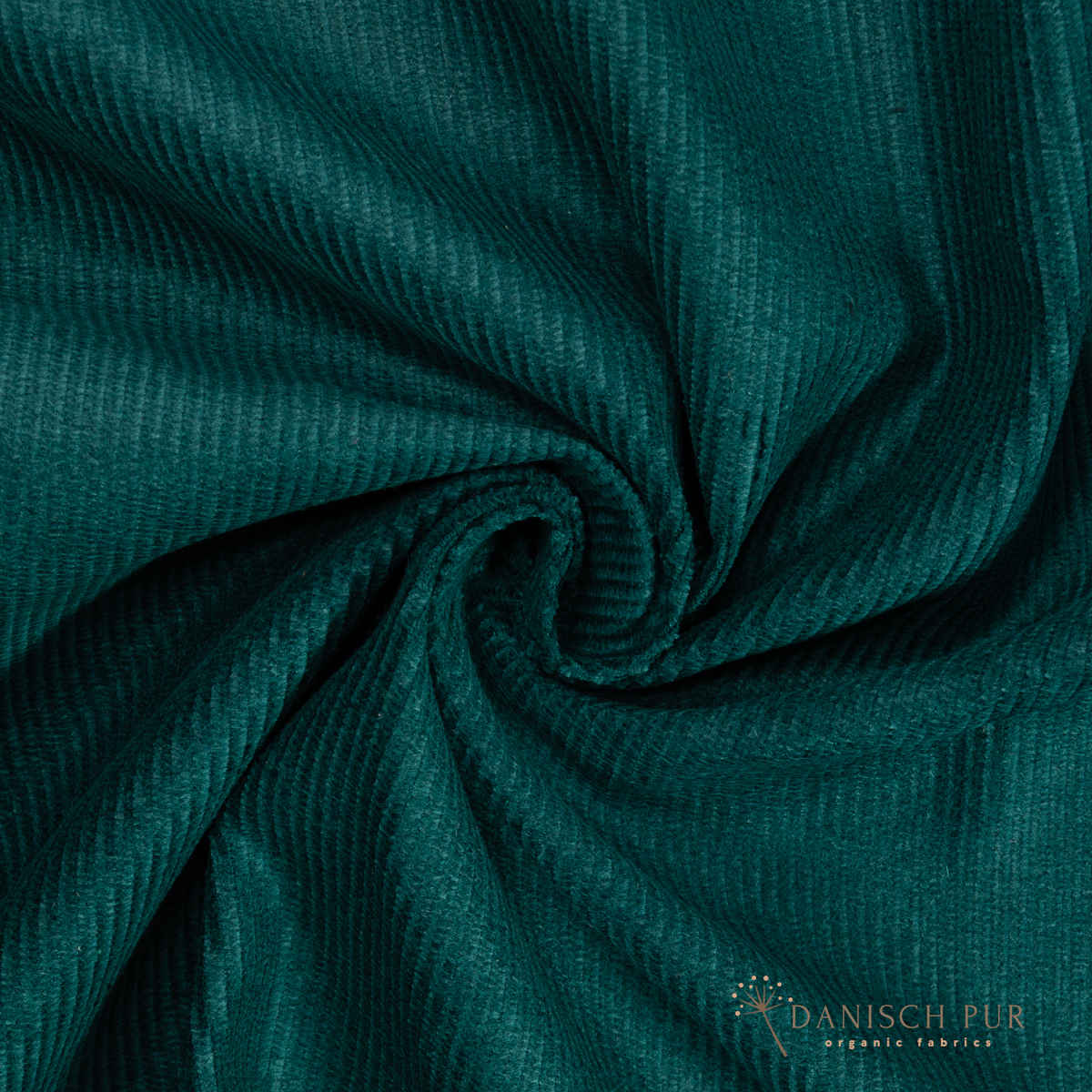 Webware Hanf Lyocell Cord Petrolgrün (55% Hanf-45% TENCEL™ Lyocell)
