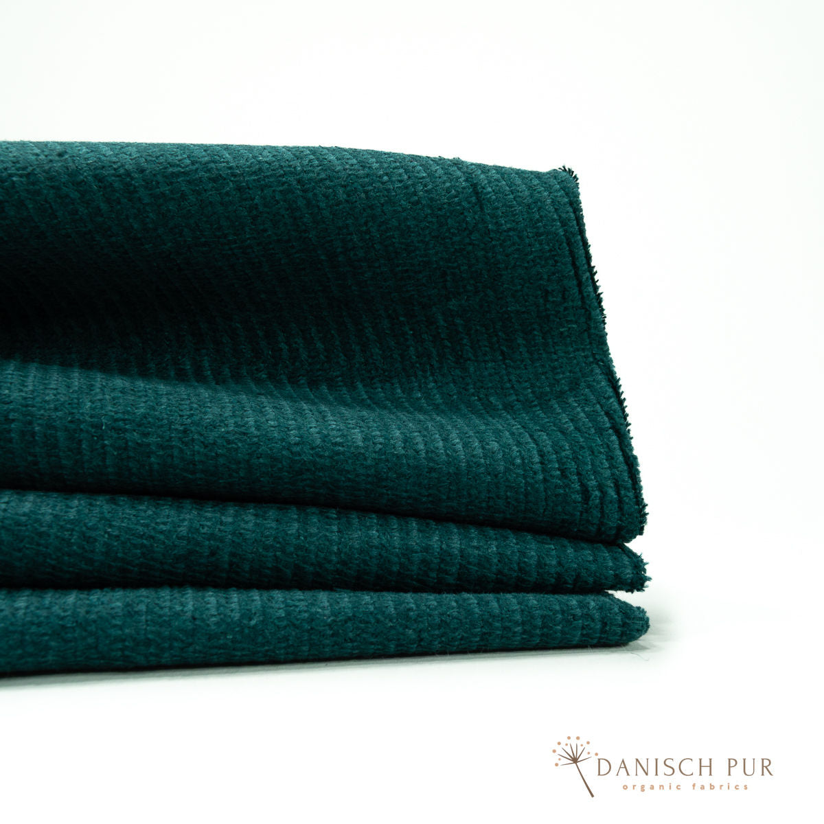 Webware Hanf Lyocell Cord Petrolgrün (55% Hanf-45% TENCEL™ Lyocell)
