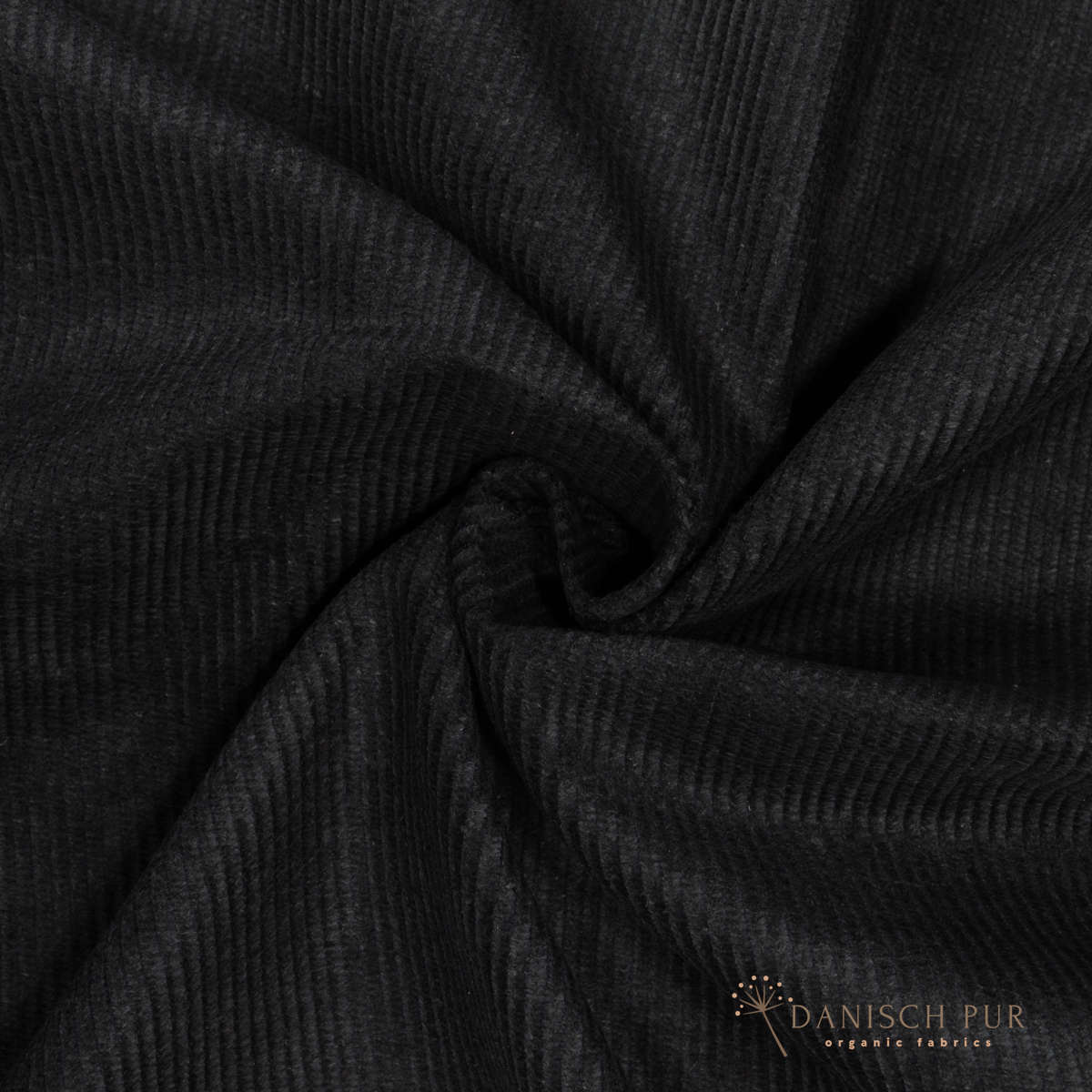 Webware Hanf Lyocell Cord Schwarz (55% Hanf-45% TENCEL™ Lyocell)