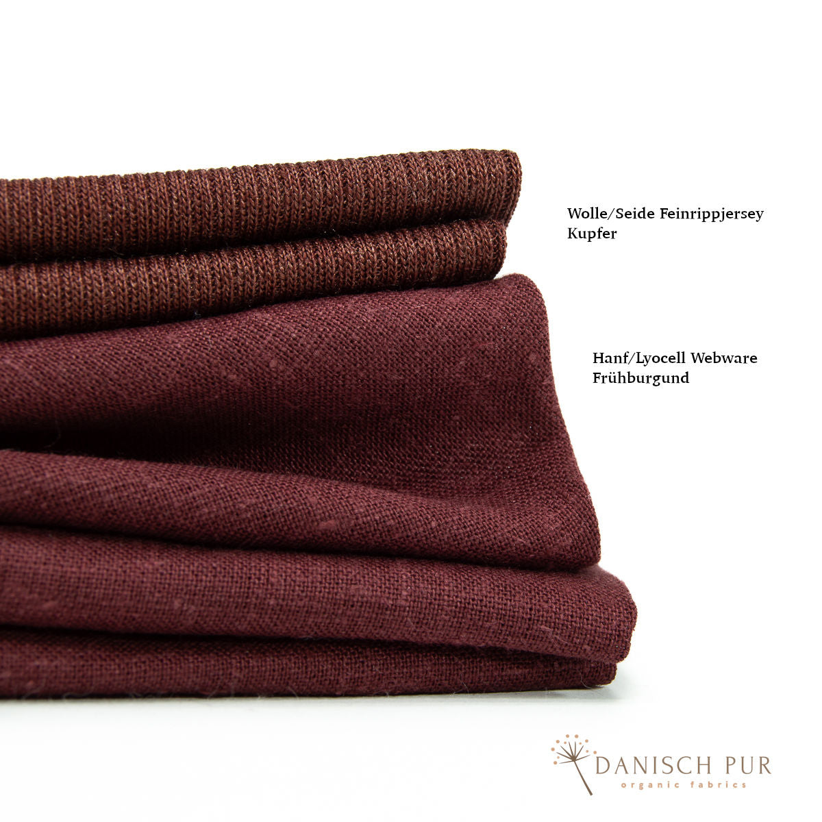 Webware Hanf Lyocell Frühburgund (55% Hanf-45% TENCEL™ Lyocell)