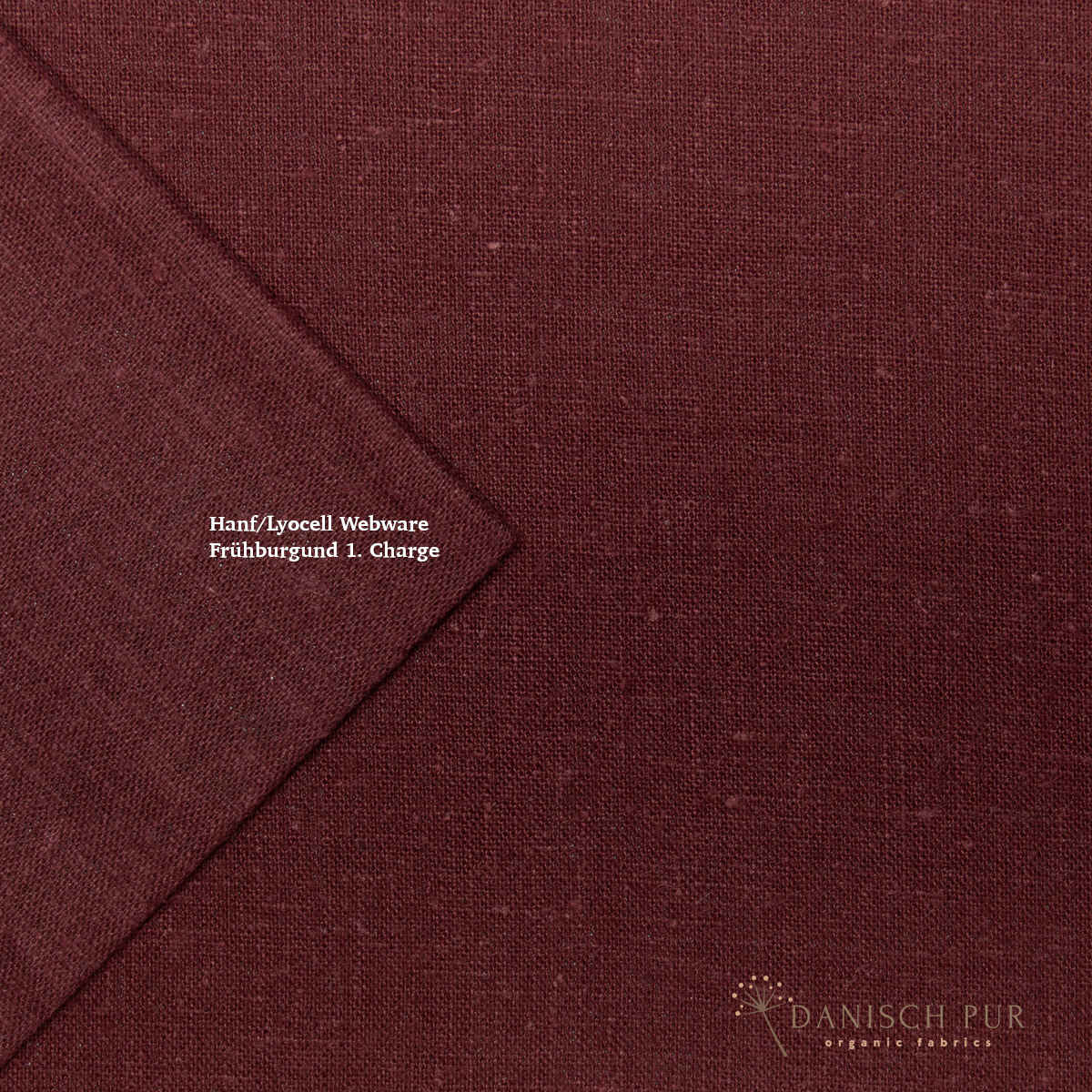 Webware Hanf Lyocell Frühburgund (55% Hanf-45% TENCEL™ Lyocell)