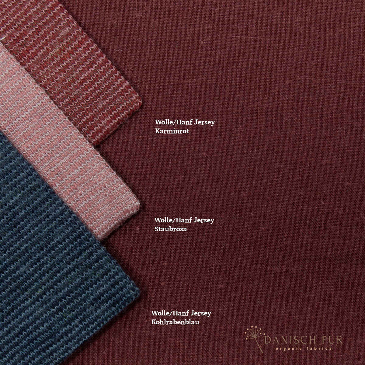 Webware Hanf Lyocell Frühburgund (55% Hanf-45% TENCEL™ Lyocell)