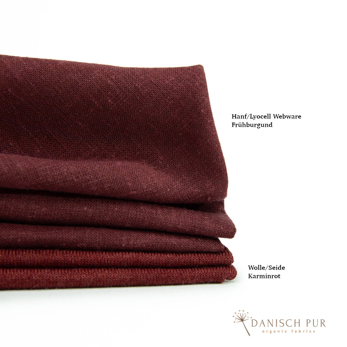 Webware Hanf Lyocell Frühburgund (55% Hanf-45% TENCEL™ Lyocell)