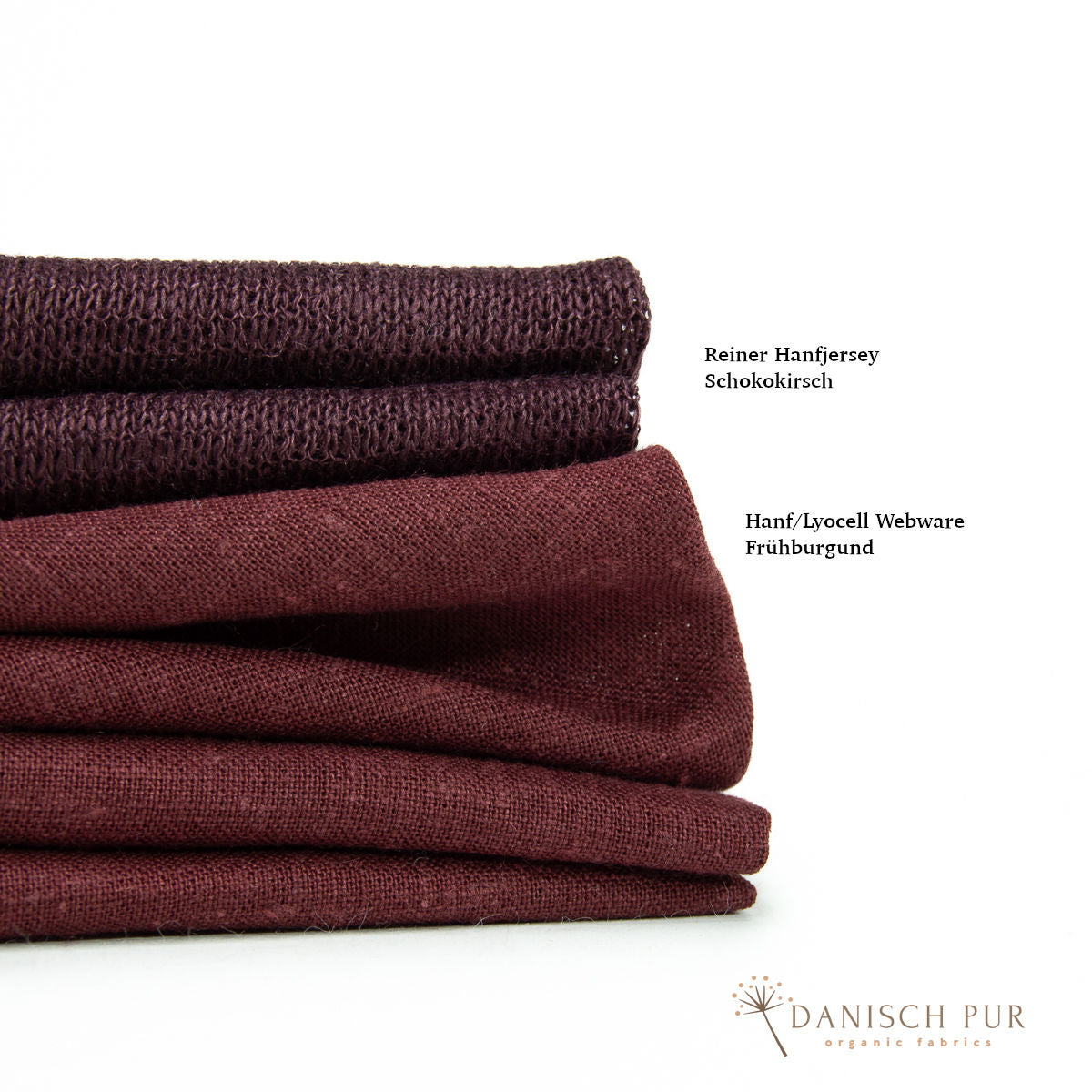 Webware Hanf Lyocell Frühburgund (55% Hanf-45% TENCEL™ Lyocell)