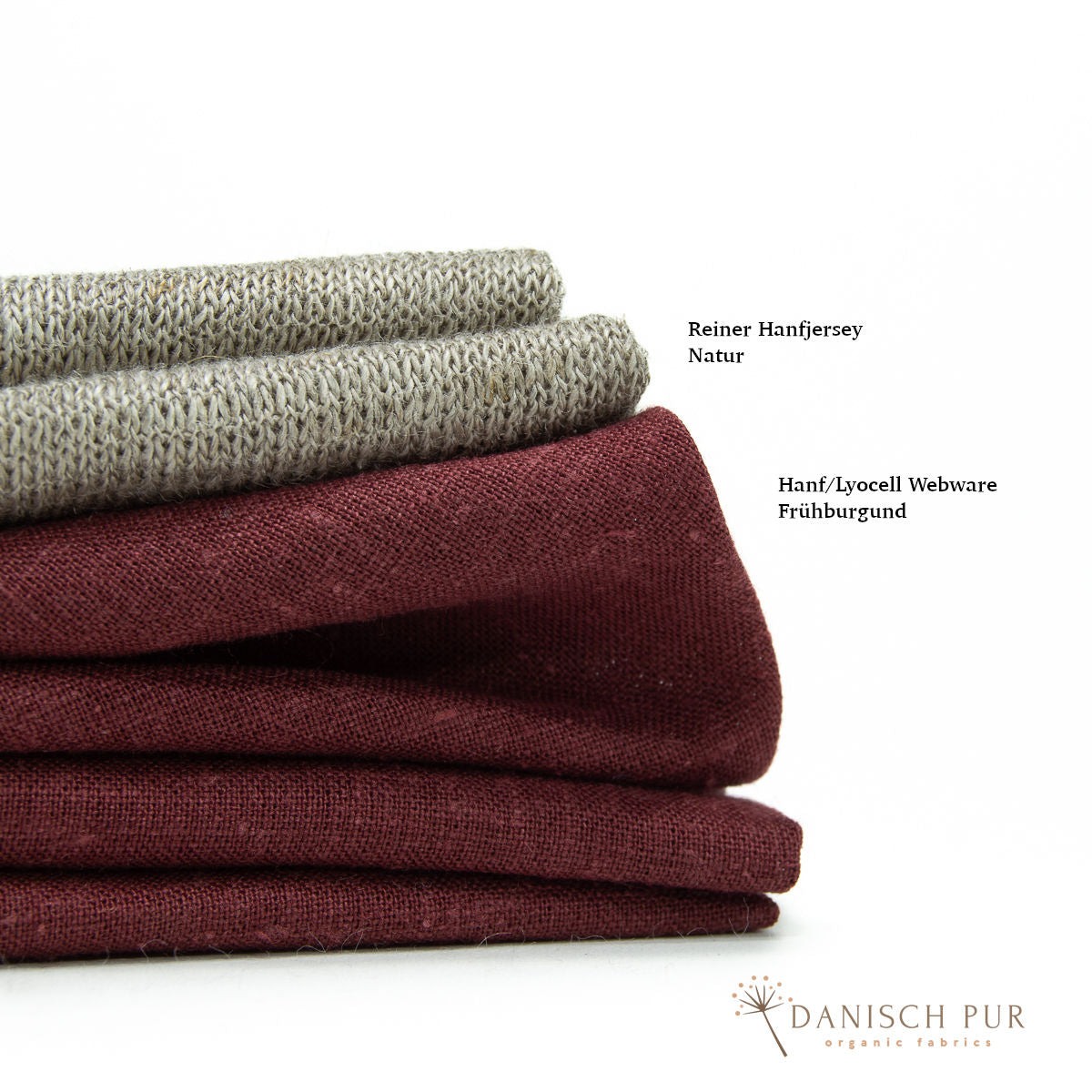 Webware Hanf Lyocell Frühburgund (55% Hanf-45% TENCEL™ Lyocell)