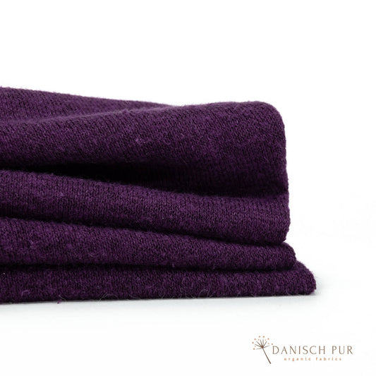 Hanf-Lyocell Singlejersey Aubergine (kba)(55% Hanf (kba konform)-45% TENCEL™ Lyocell)