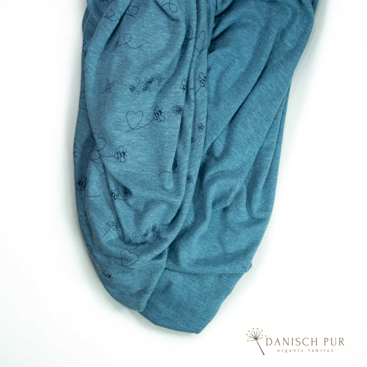Hanf-Lyocell Singlejersey Eisblau (kba)(55% Hanf (kba konform)-45% TENCEL™ Lyocell)