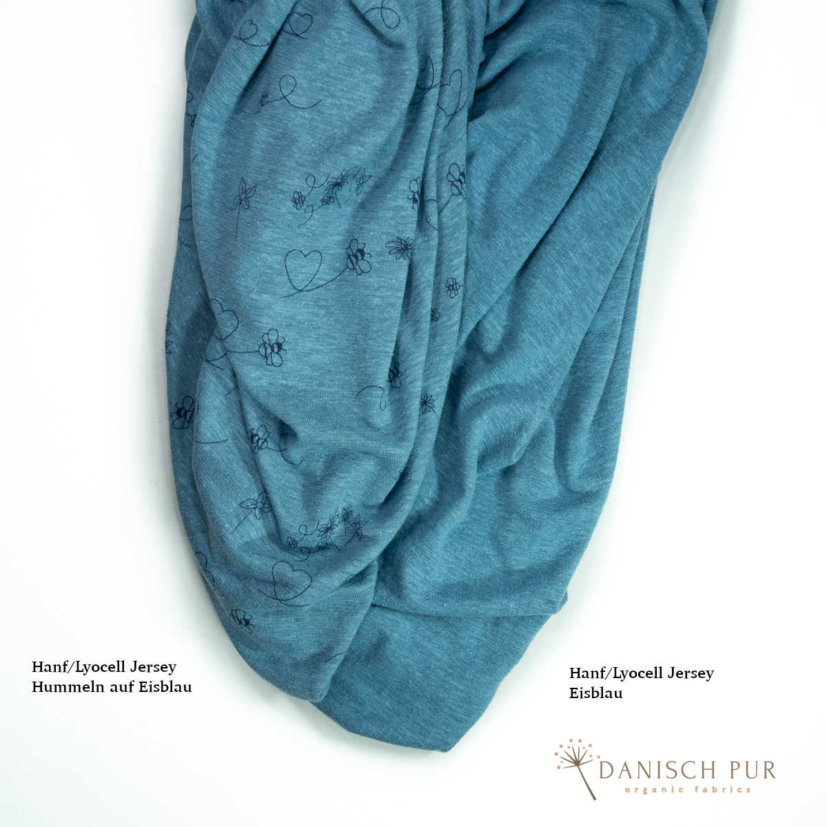 Hanf-Lyocell Singlejersey Eisblau (kba)(55% Hanf (kba konform)-45% TENCEL™ Lyocell)