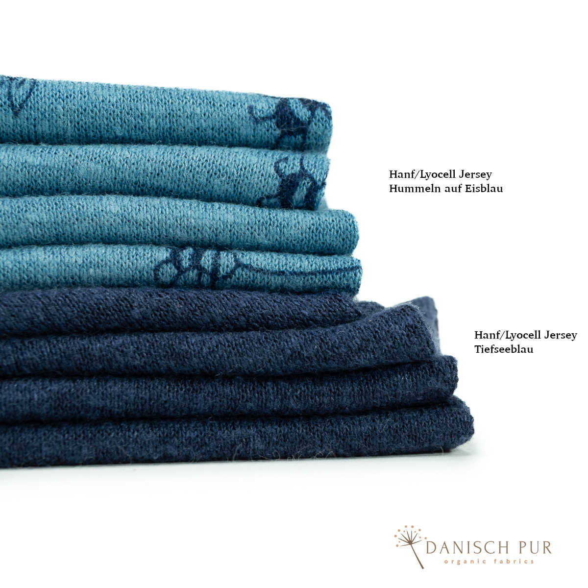 Coupon 120 cm Hanf-Lyocell Singlejersey Tiefseeblau (kba)(55% Hanf (kba konform)-45% TENCEL™ Lyocell)