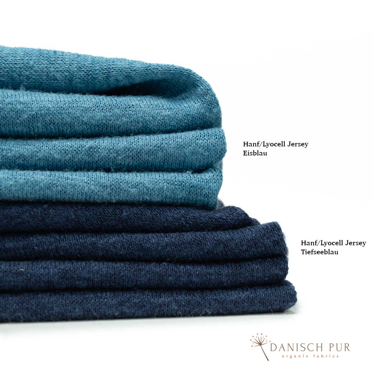 Coupon 120 cm Hanf-Lyocell Singlejersey Tiefseeblau (kba)(55% Hanf (kba konform)-45% TENCEL™ Lyocell)