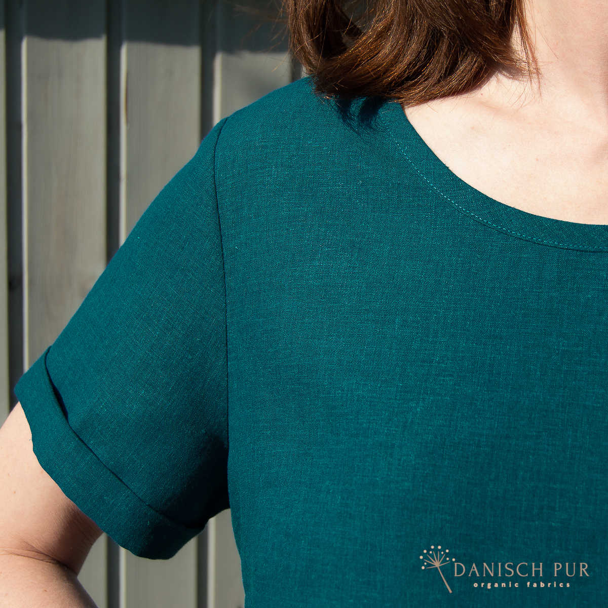 Webware Hanf Lyocell Petrol (54% Hanf-44% TENCEL™ Lyocell, 2% Elasthan)