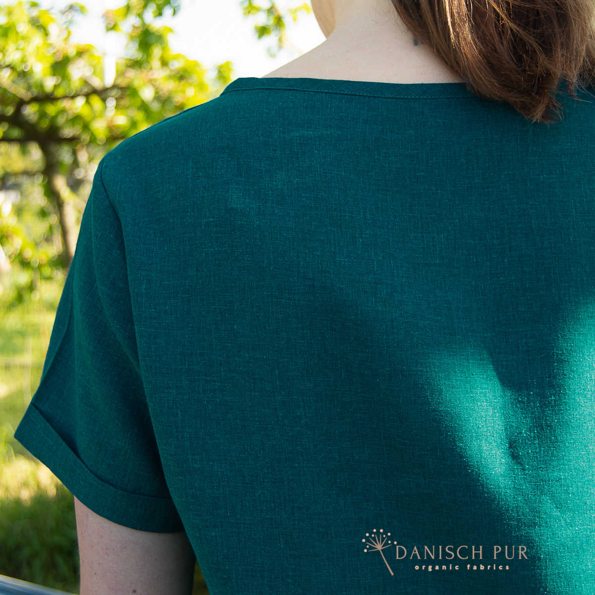 Webware Hanf Lyocell Petrol (54% Hanf-44% TENCEL™ Lyocell, 2% Elasthan)