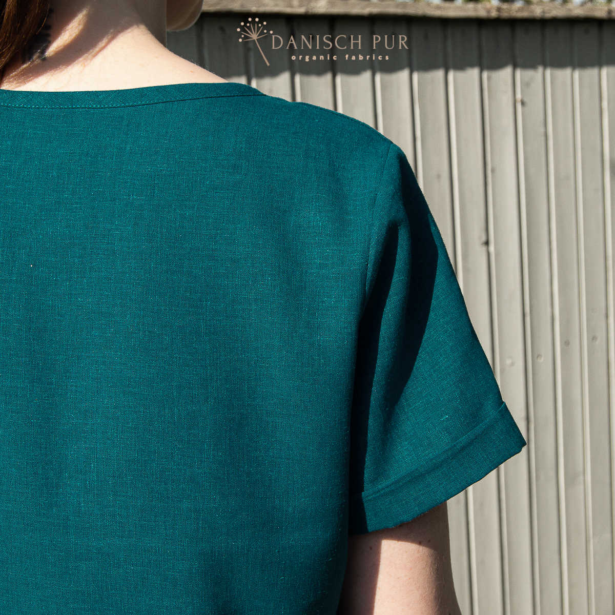 Webware Hanf Lyocell Petrol (54% Hanf-44% TENCEL™ Lyocell, 2% Elasthan)
