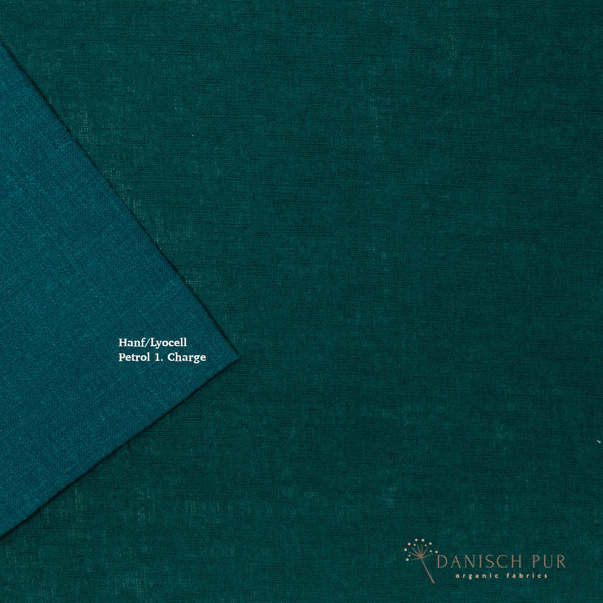 Webware Hanf Lyocell Petrol (54% Hanf-44% TENCEL™ Lyocell, 2% Elasthan)