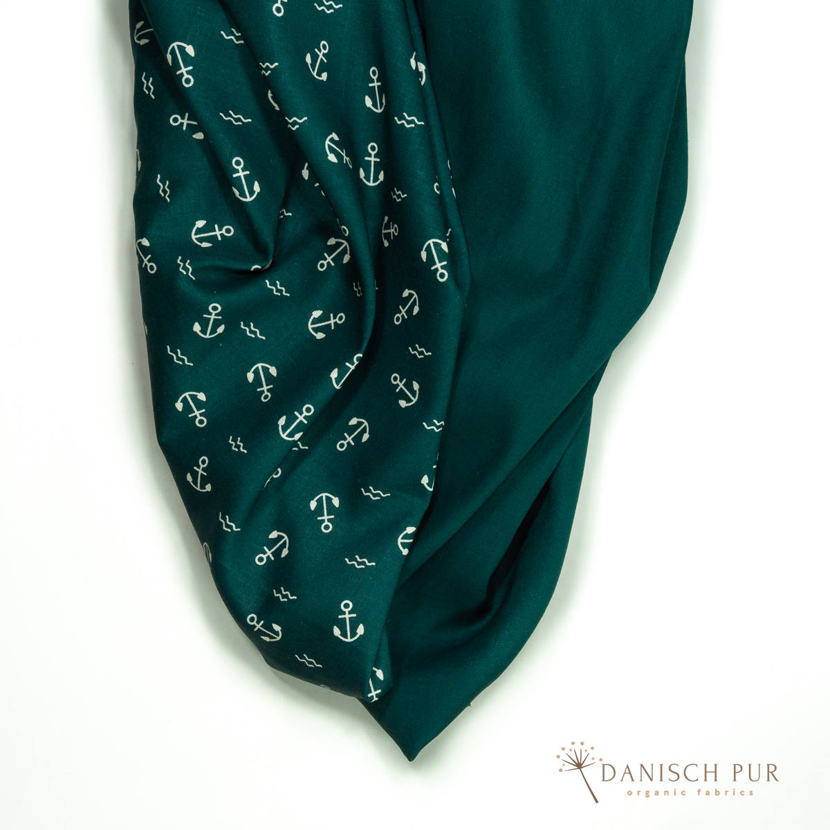 Webware Hanf Lyocell Petrol (54% Hanf-44% TENCEL™ Lyocell, 2% Elasthan)