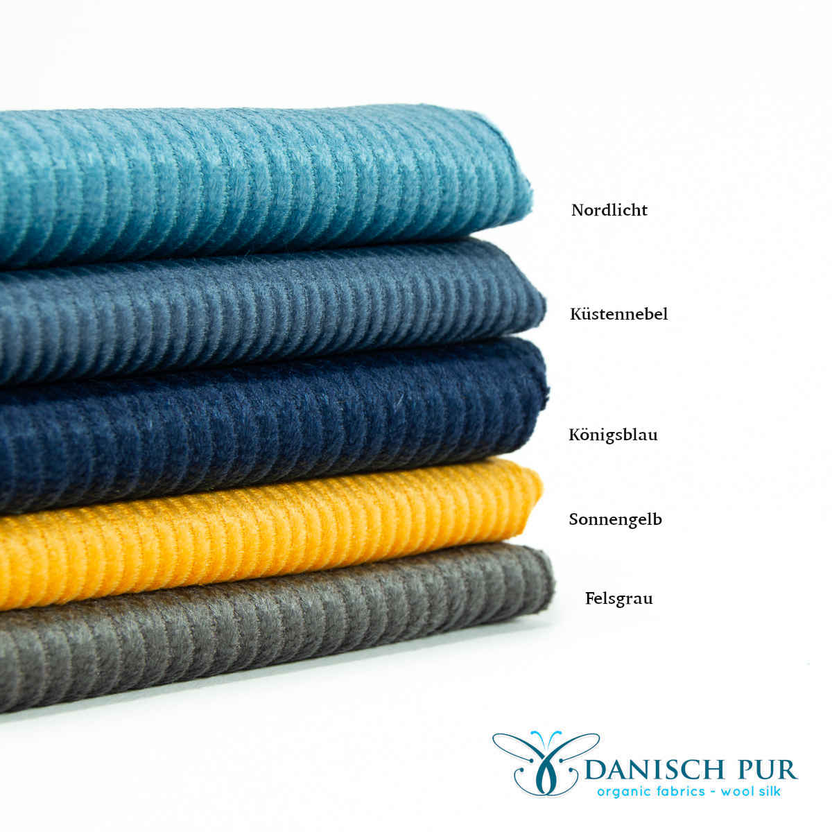 Webware Hanf Lyocell CORD - Cord Königsblau (55% Hanf-45% TENCEL™ Lyocell)