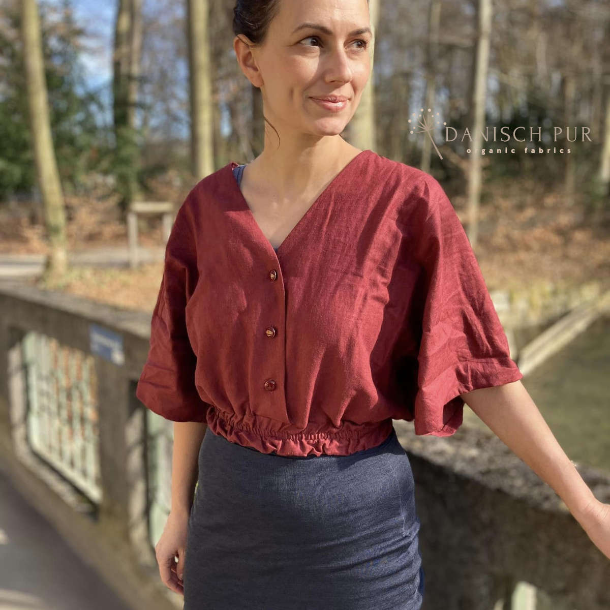 Webware Hanf Lyocell Frühburgund (55% Hanf-45% TENCEL™ Lyocell)
