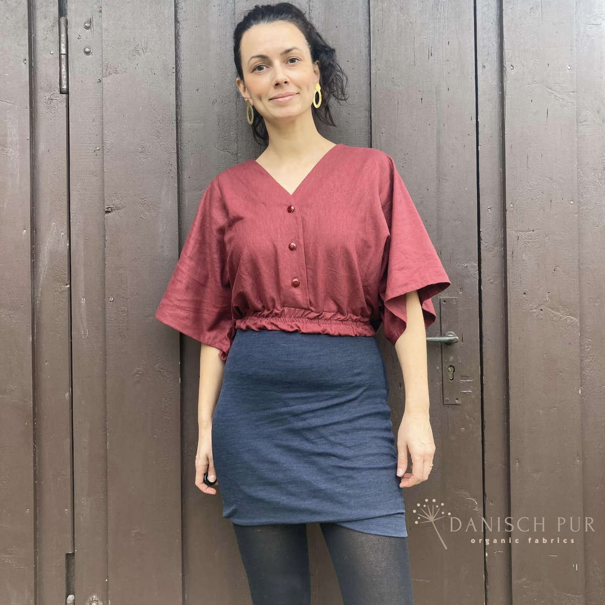 Webware Hanf Lyocell Frühburgund (55% Hanf-45% TENCEL™ Lyocell)