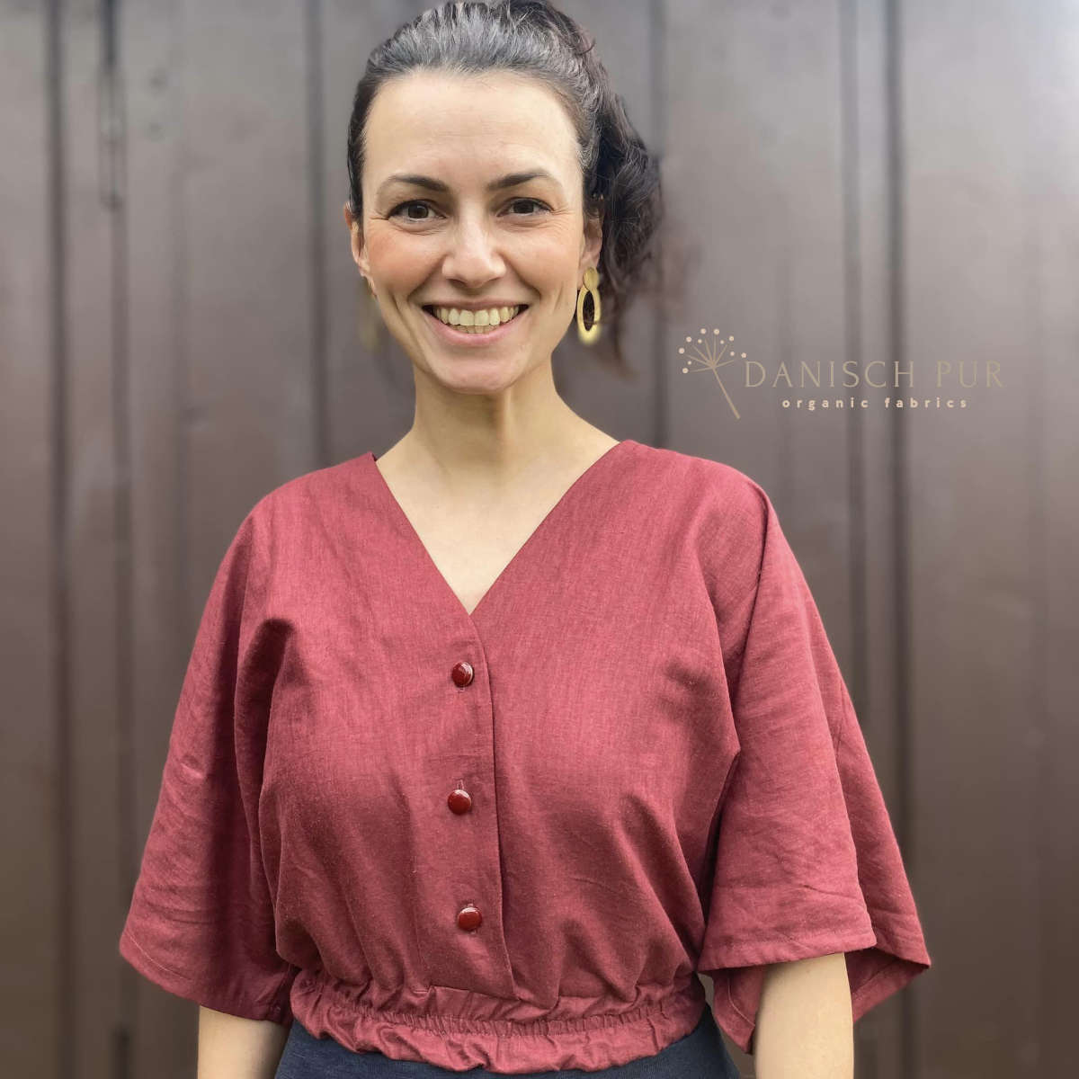 Webware Hanf Lyocell Frühburgund (55% Hanf-45% TENCEL™ Lyocell)