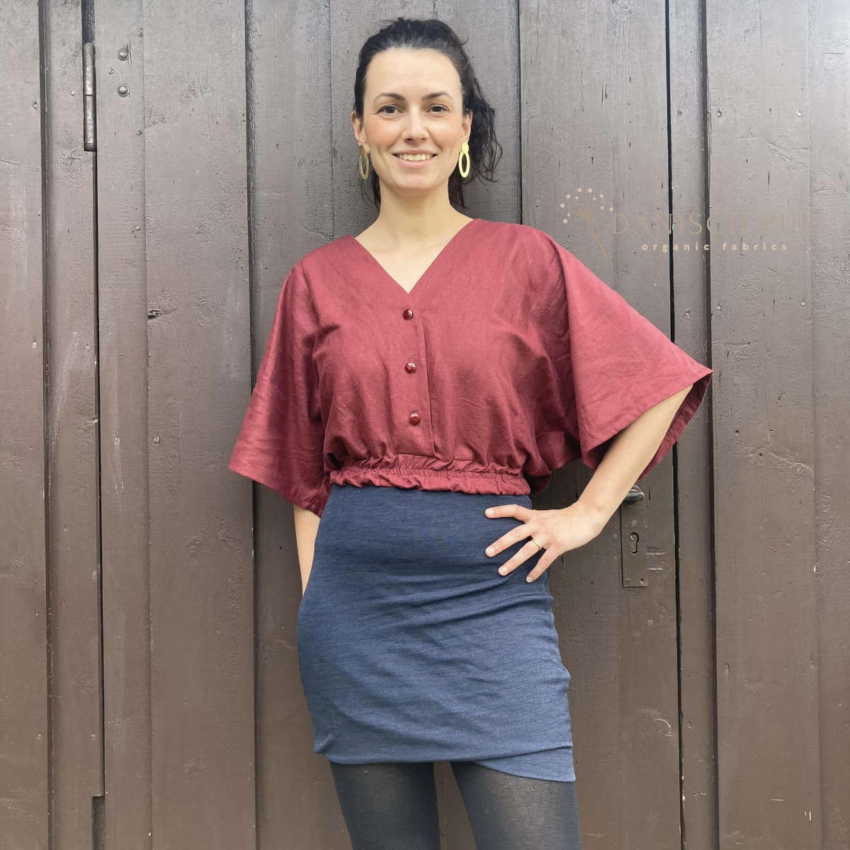 Webware Hanf Lyocell Frühburgund (55% Hanf-45% TENCEL™ Lyocell)