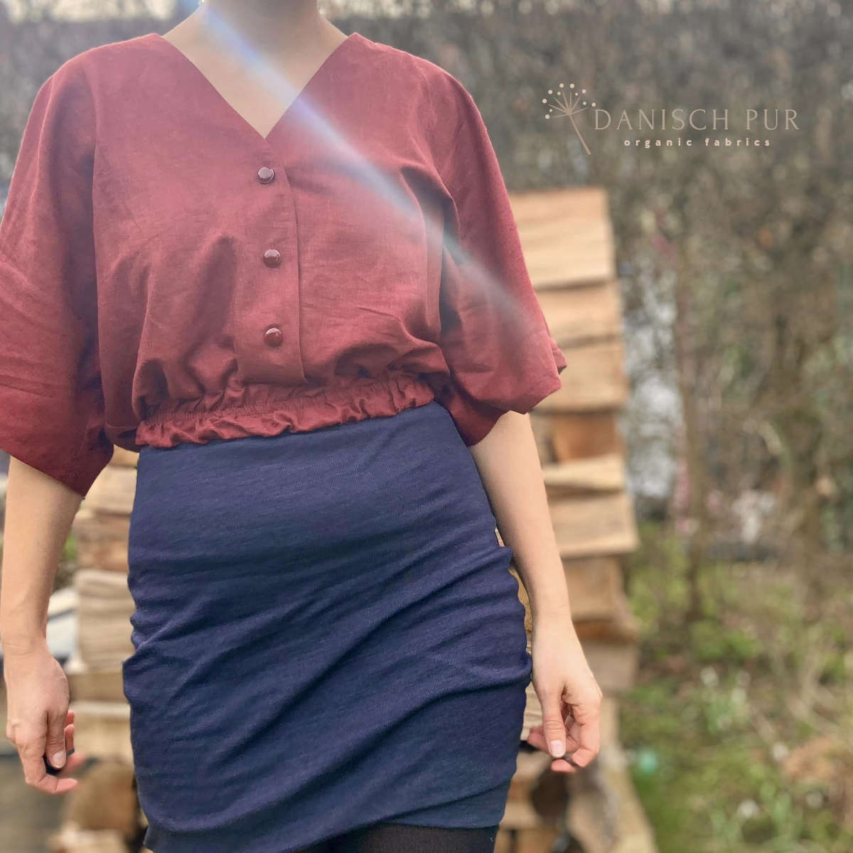 Webware Hanf Lyocell Frühburgund (55% Hanf-45% TENCEL™ Lyocell)