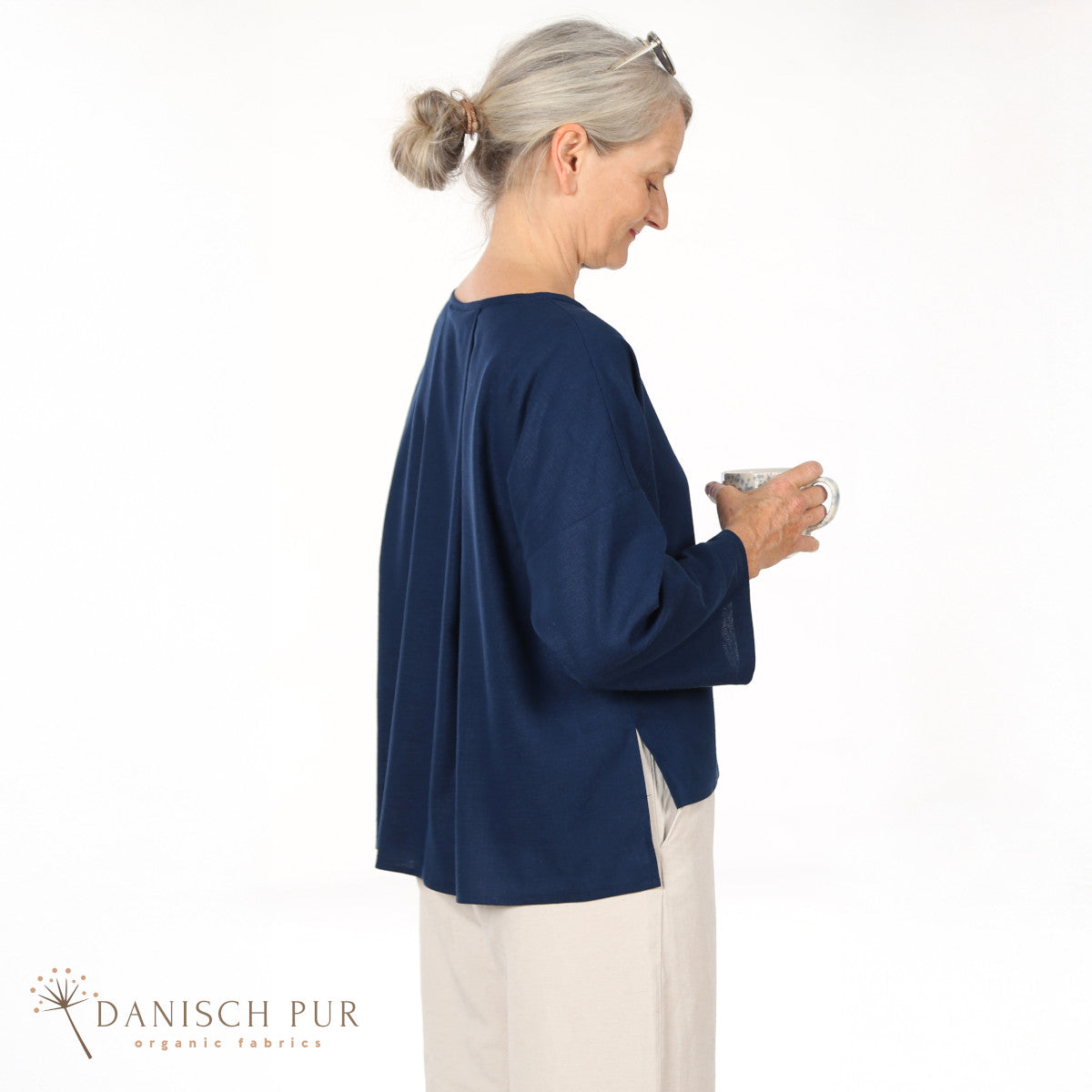 Webware Hanf Lyocell Königsblau (55% Hanf-45% TENCEL™ Lyocell)