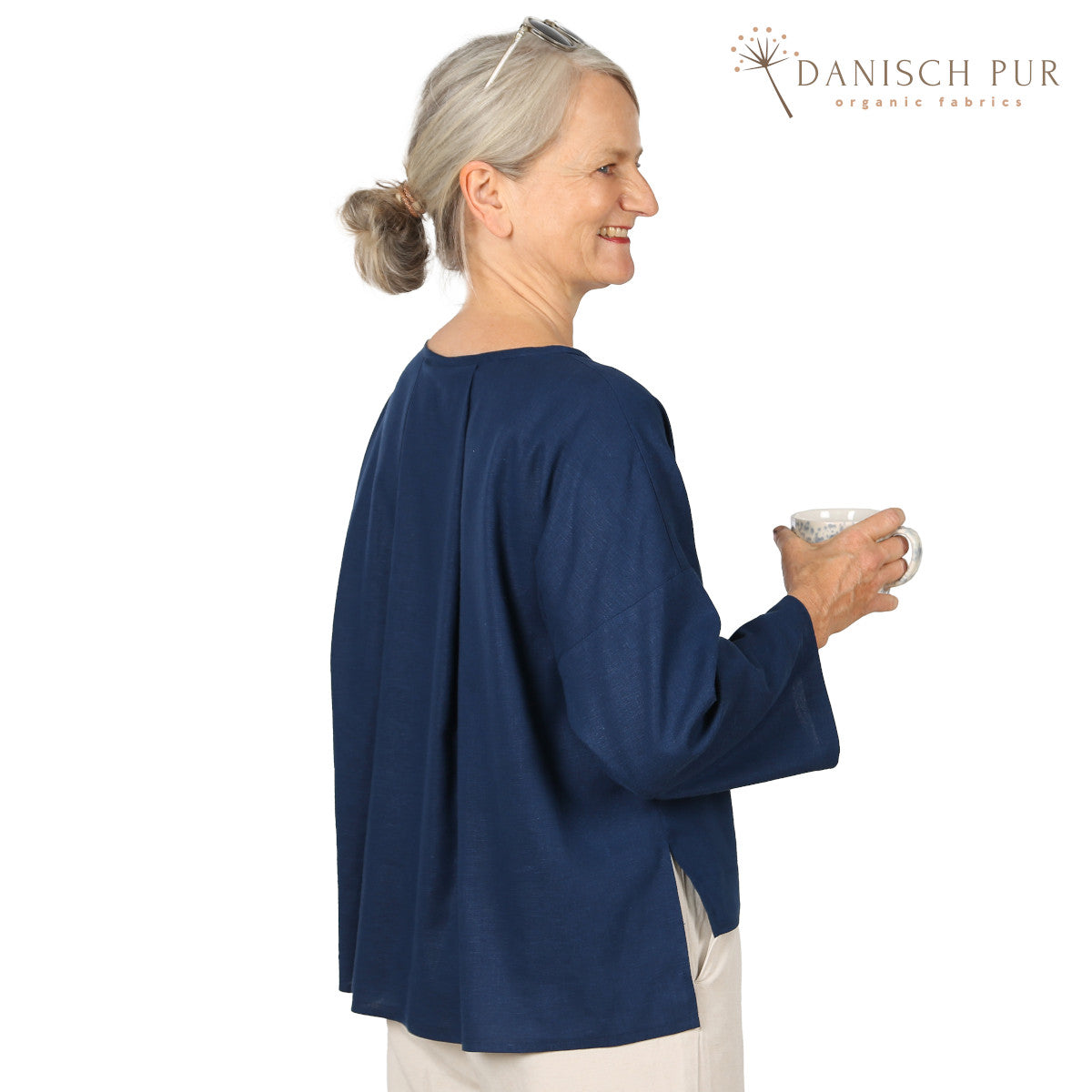 Webware Hanf Lyocell Königsblau (55% Hanf-45% TENCEL™ Lyocell)