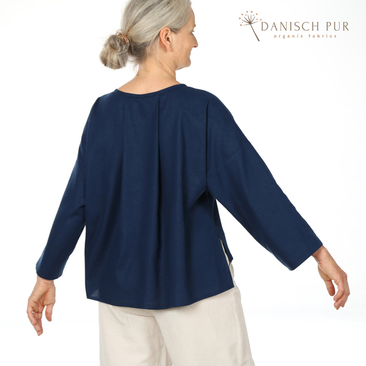 Webware Hanf Lyocell Königsblau (55% Hanf-45% TENCEL™ Lyocell)