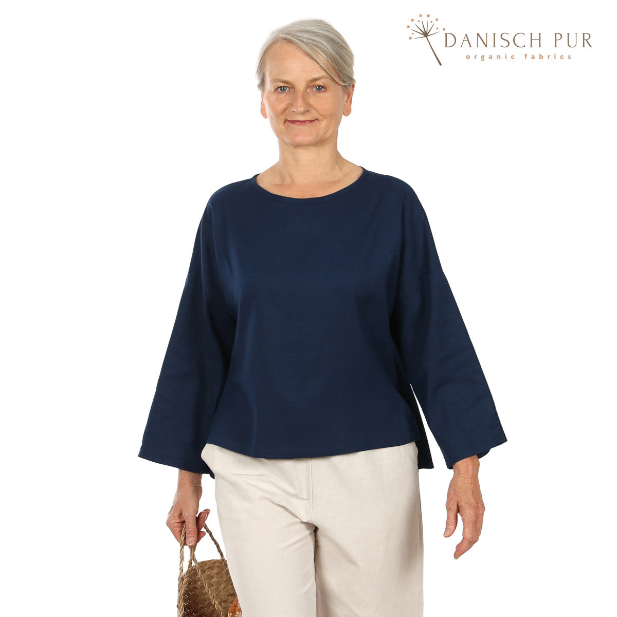 Webware Hanf Lyocell Königsblau (55% Hanf-45% TENCEL™ Lyocell)