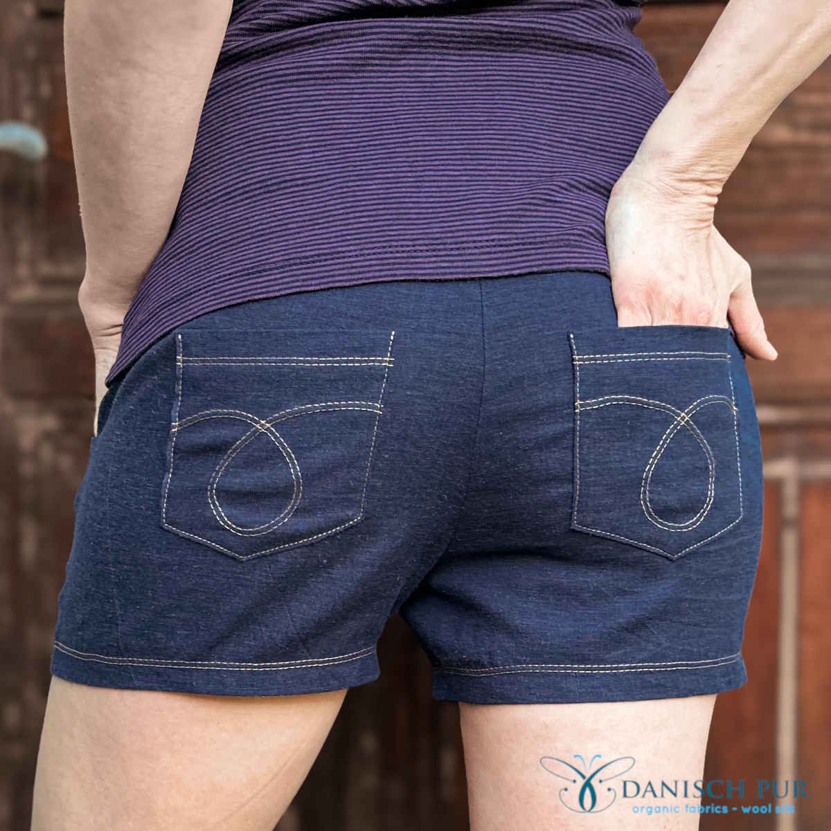Webware Hanf Lyocell Kohlrabenblau (55% Hanf-43% TENCEL™ Lyocell- 2% Elasthan)