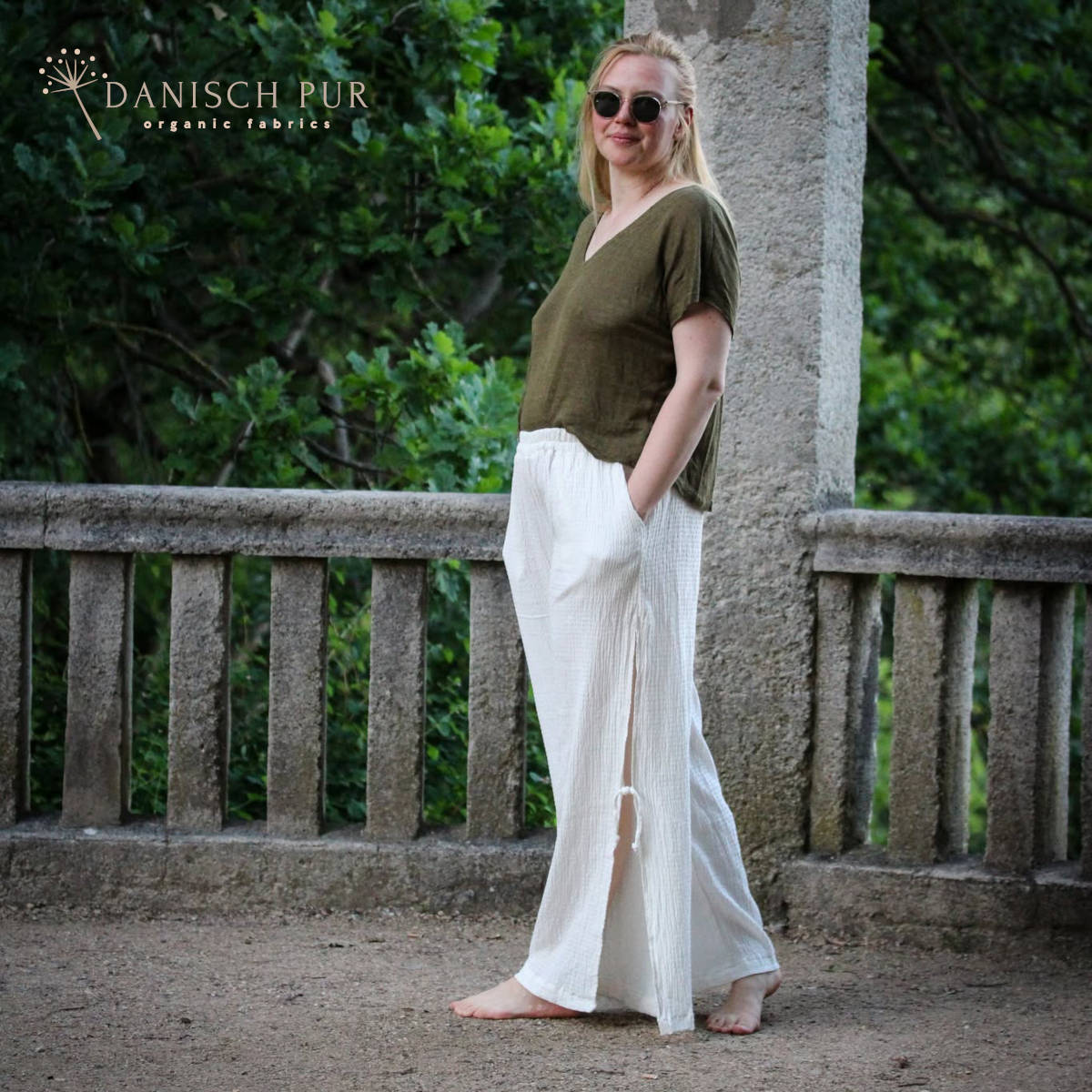 Woven hemp lyocell charcoal (55% hemp-43% TENCEL™ lyocell, 2% elastane)