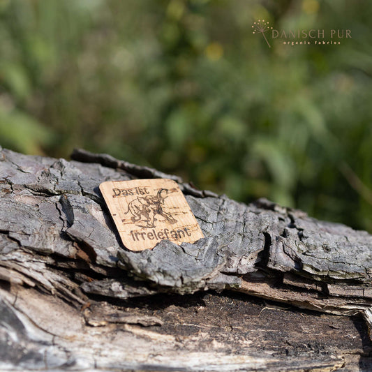 Korkpatch- Korklabel "Das ist irrelefant"