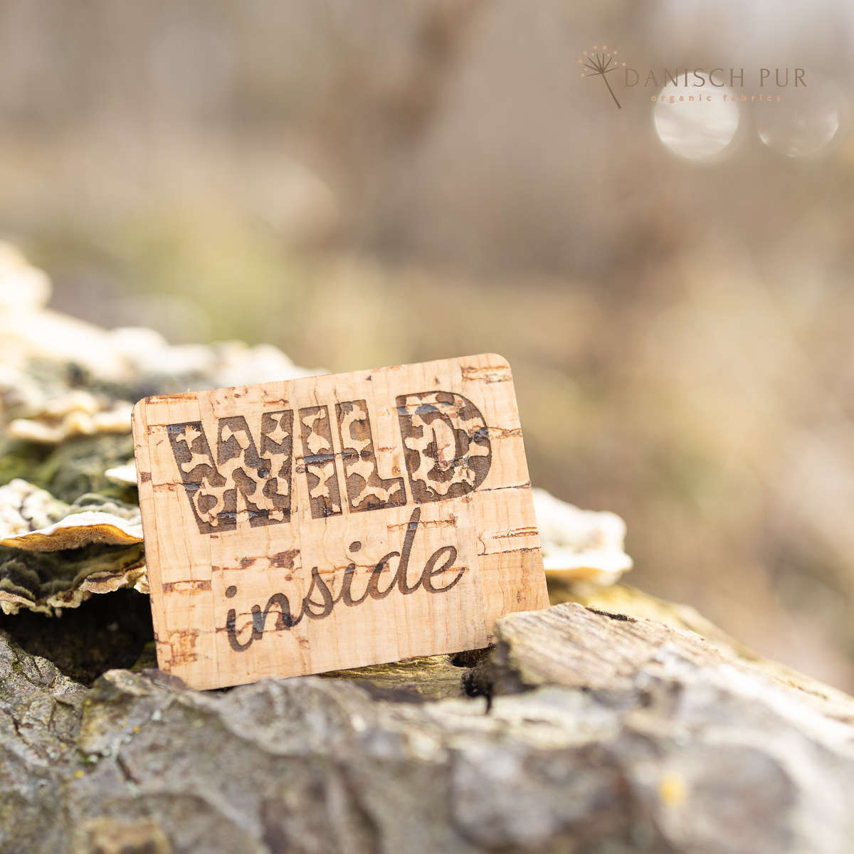 Cork patch - cork label "Kite sewing made easy"
