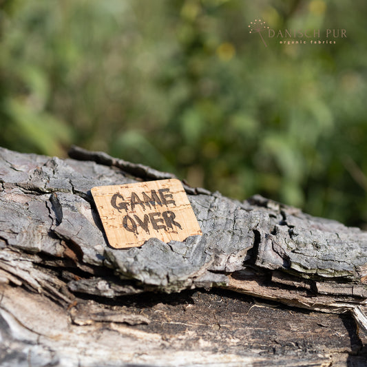 Korkpatch- Korklabel "Game Over"