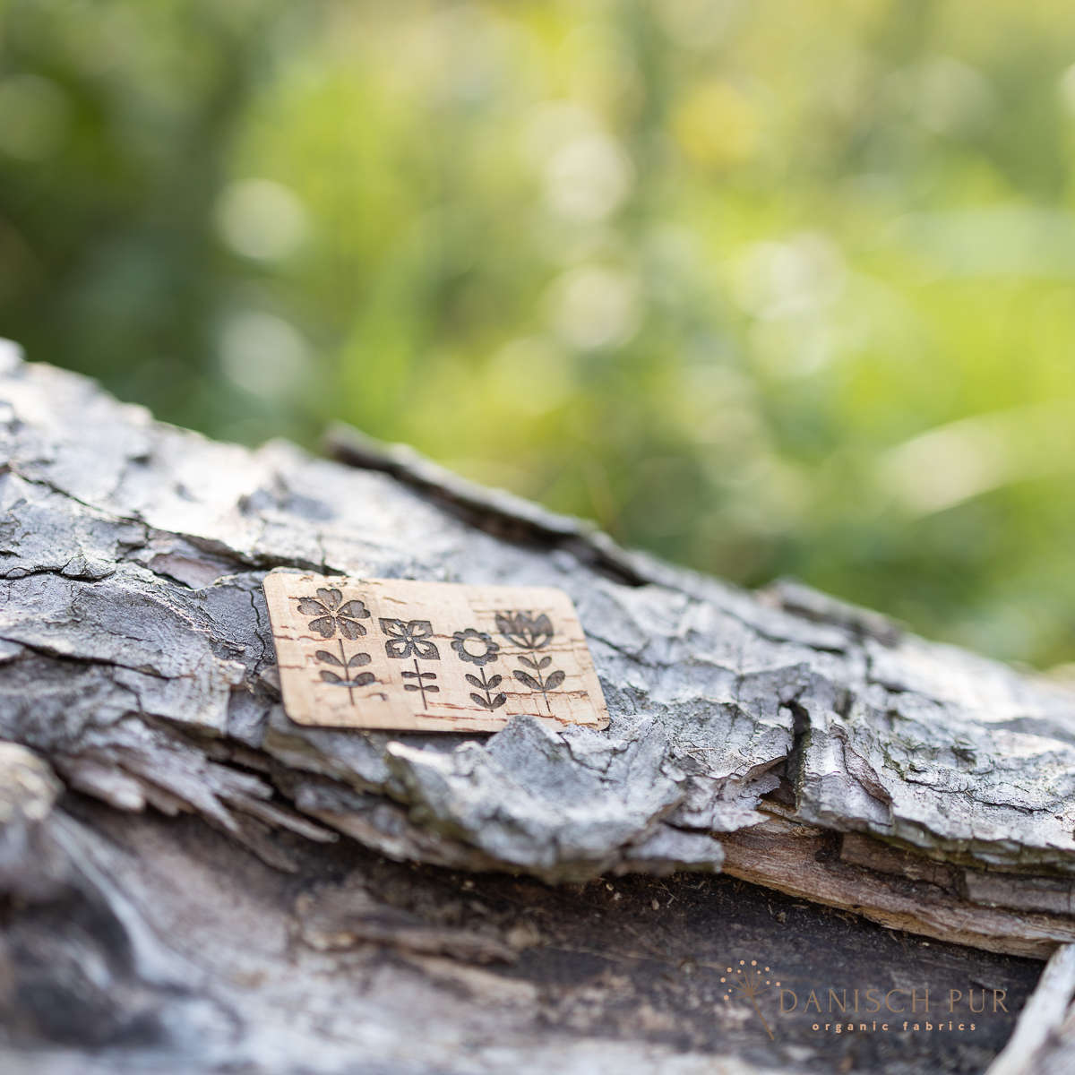 Korkpatch- Korklabel "Blümchen"