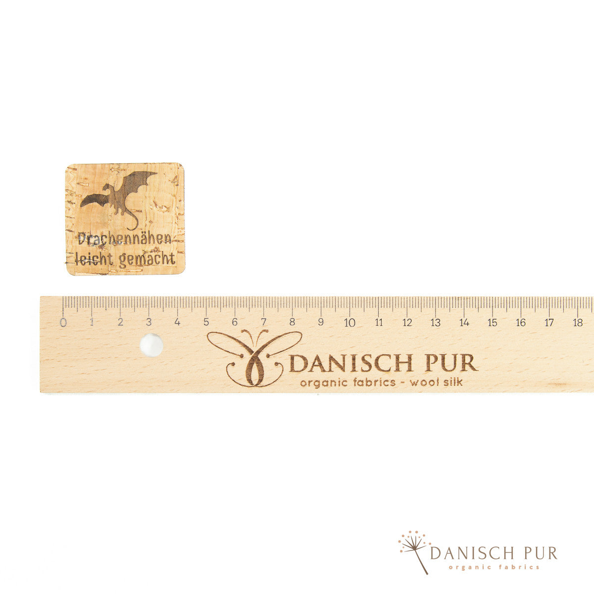 Cork patch - cork label "Kite sewing made easy"