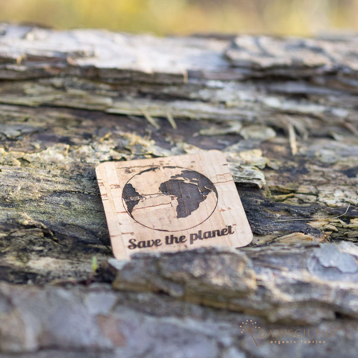 Korkpatch- Korklabel "Save the planet"