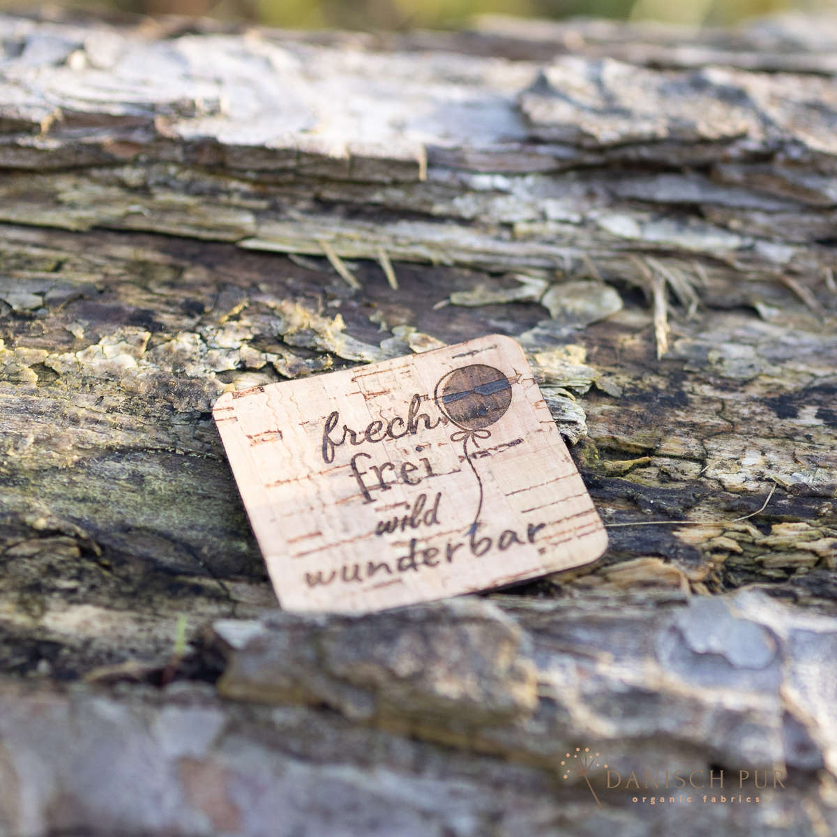 Cork patch - cork label "cheeky, free, wild &amp; wonderful"