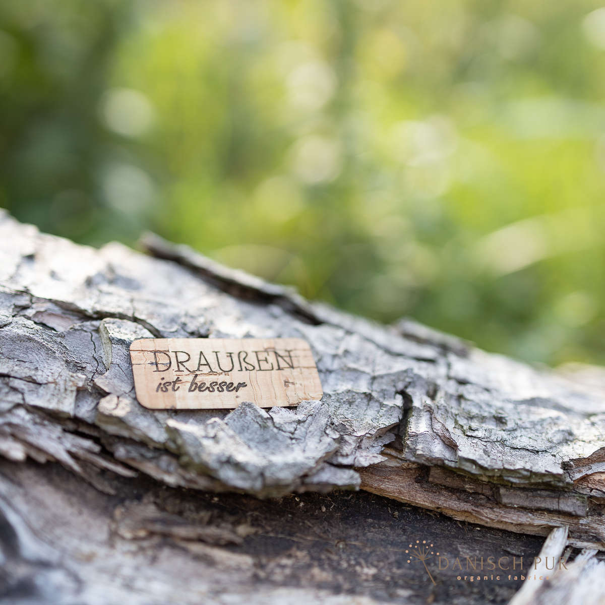 Korkpatch- Korklabel "Draußen ist besser"