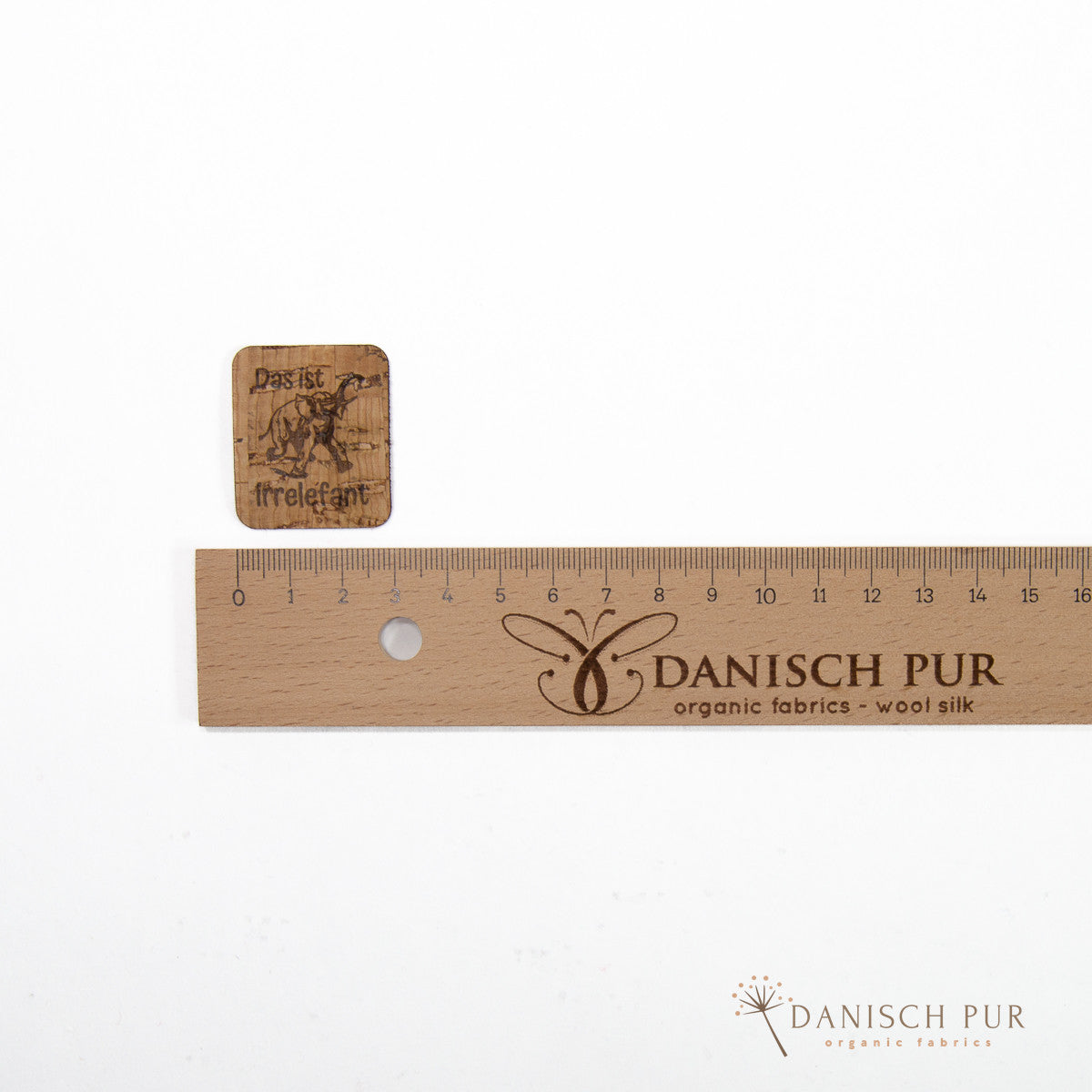 Korkpatch- Korklabel "Das ist irrelefant"