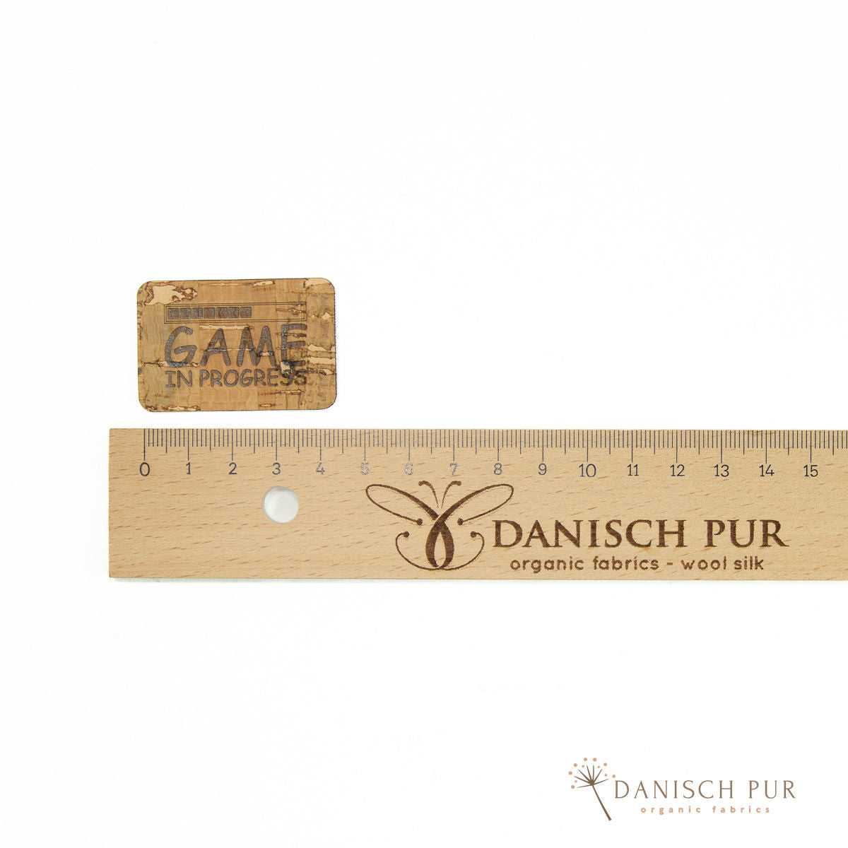 Korkpatch- Korklabel "Game in progress"