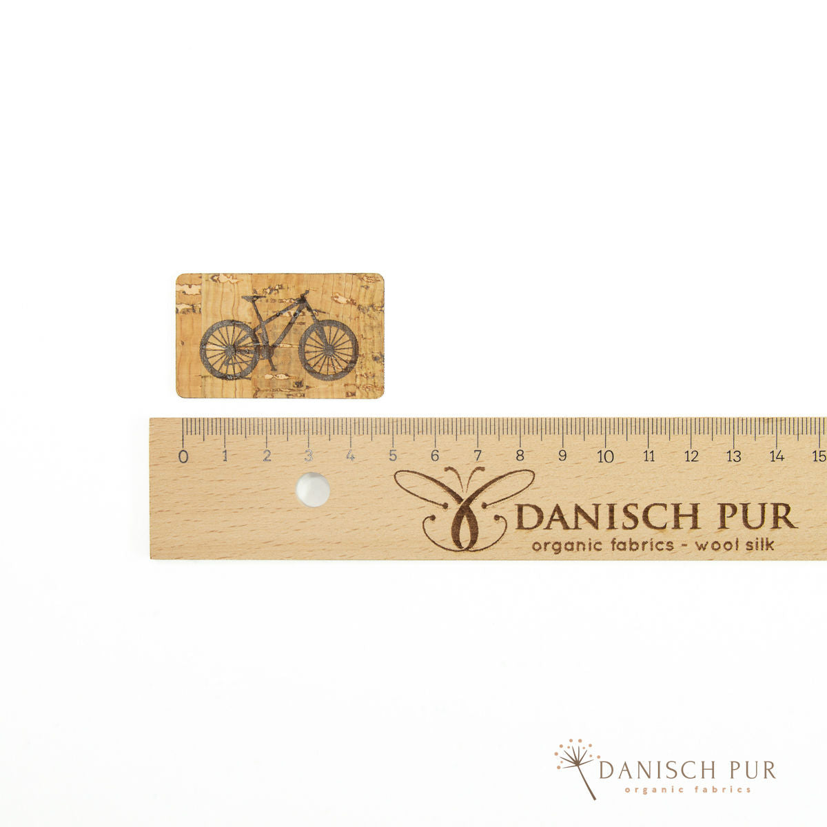 Korkpatch- Korklabel "Fahrrad"