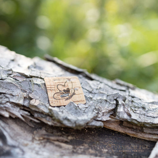 Korkpatch- Korklabel "Schmetterling"