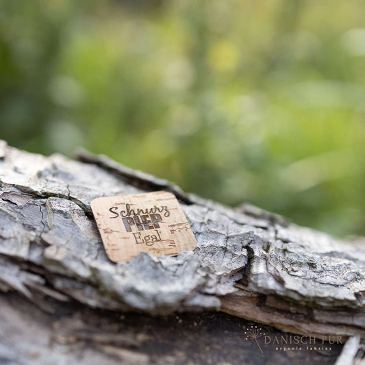 Korkpatch- Korklabel "Schnurz Piep Egal"