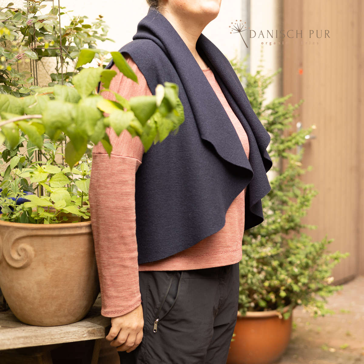 Cozy Walk Thunderstorm Sky - Organic Wool Walk as Merino Walk
