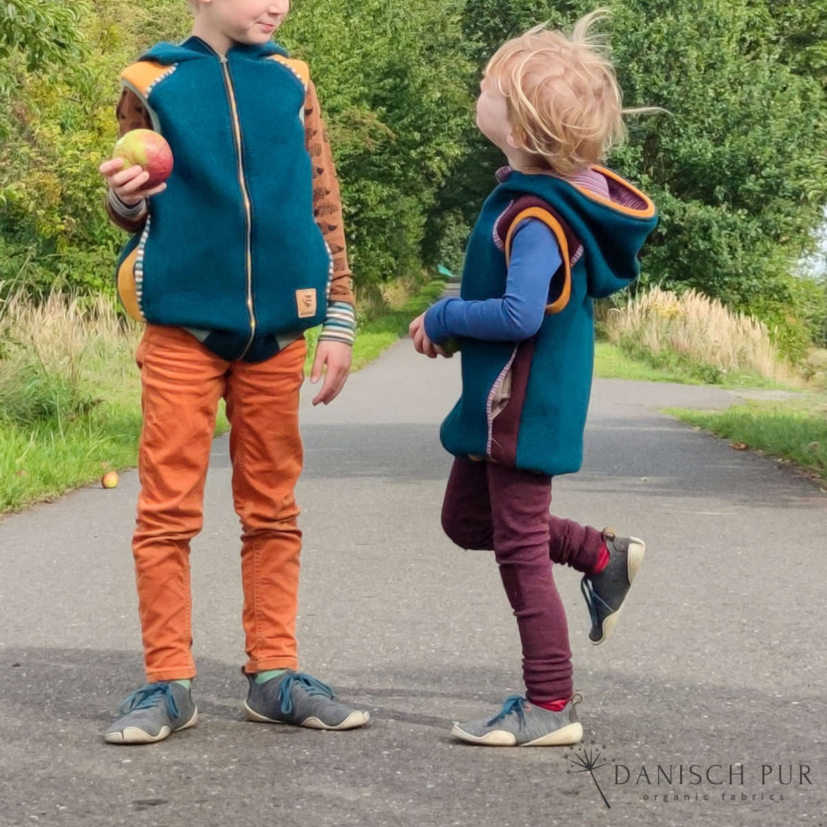 Kuschelwalk Ocean Petrol - Bio Wollwalk als Merinowalk (kbt, mulesingfrei)