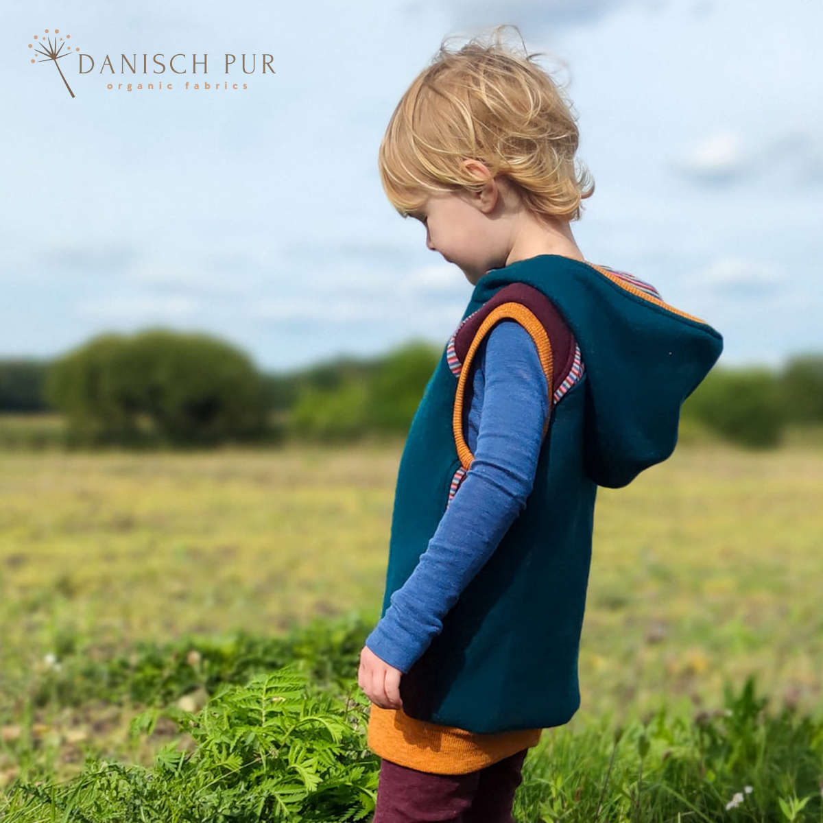 Kuschelwalk Ocean Petrol - Bio Wollwalk als Merinowalk (kbt, mulesingfrei)